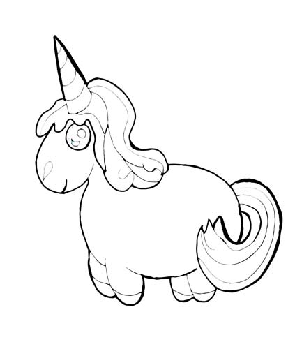 Unicornio bebe icono