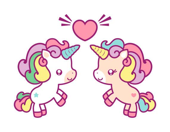 Unicornios Kawaii